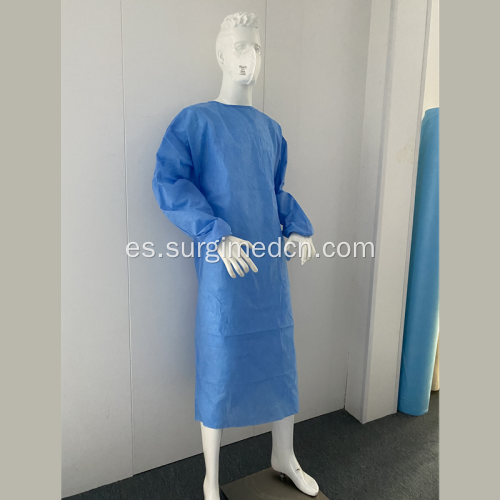 Vestido quirúrgico de aislamiento no tejido desechable SMS